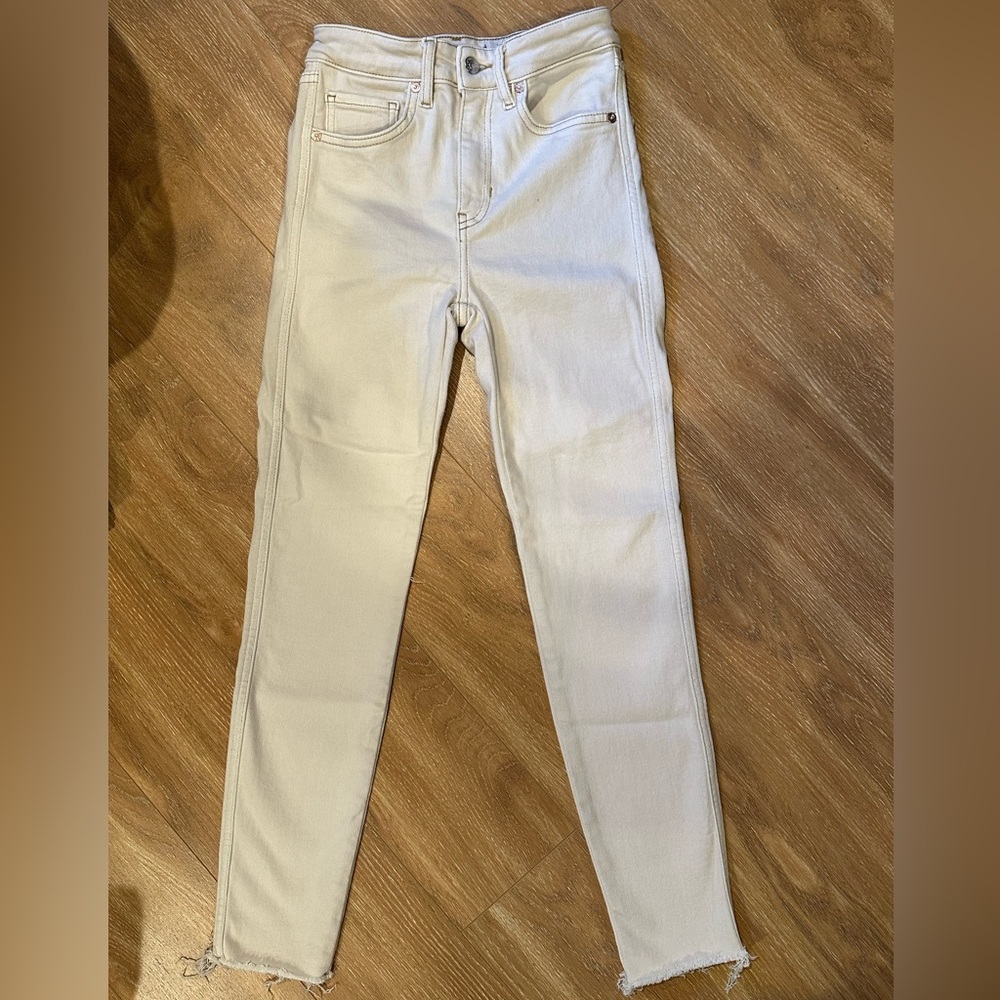 We The Free(FP) STRETCH Off-White Skinny Denim